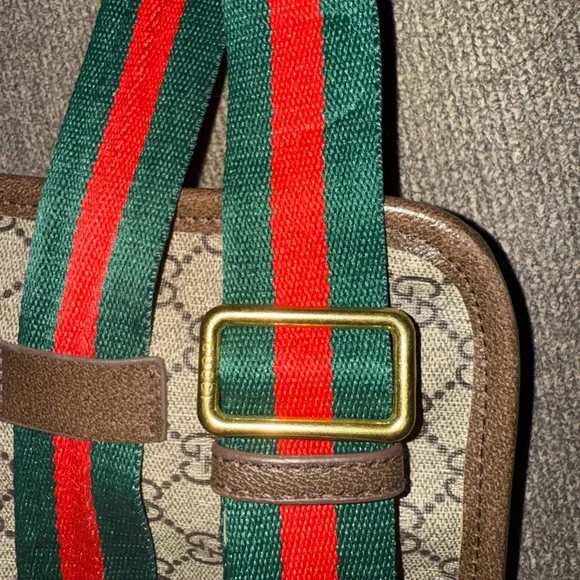 Stylish Canvas Waist Bag with Web Strap - Picture 3 of 9